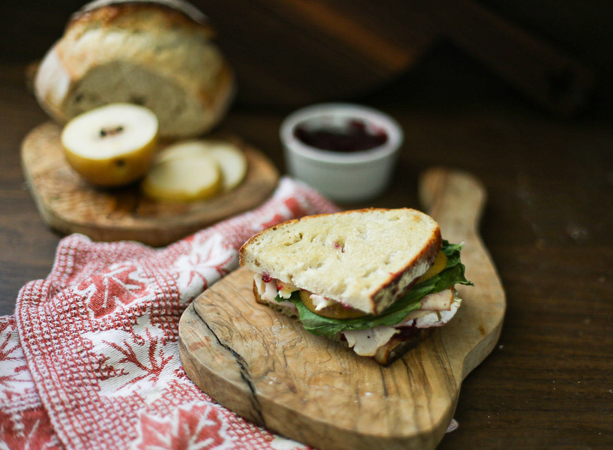 Making Use of Thanksgiving Leftovers Toasted Cranberry Turkey Sandwic