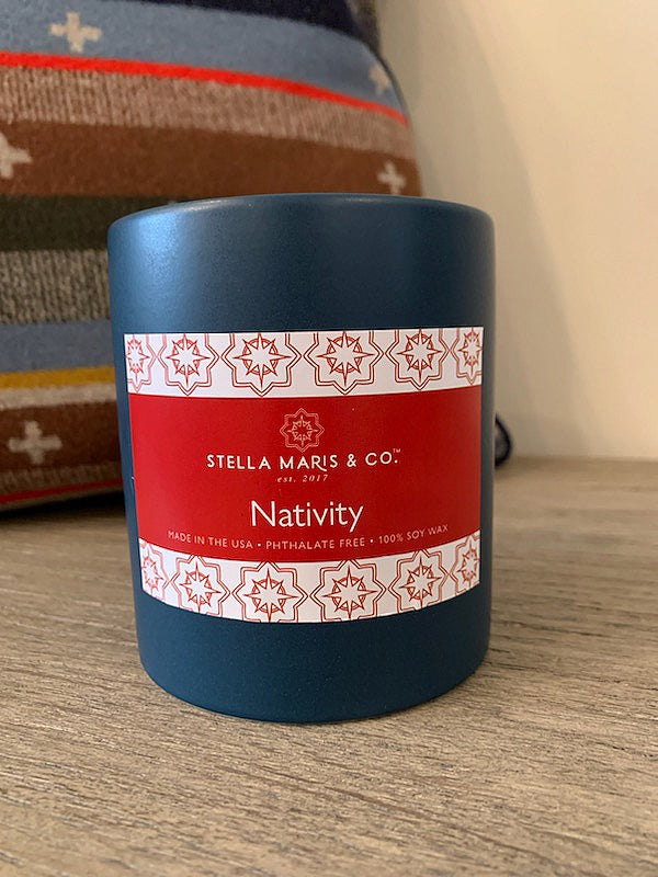 Navy Nativity Candle (Limited Edition)