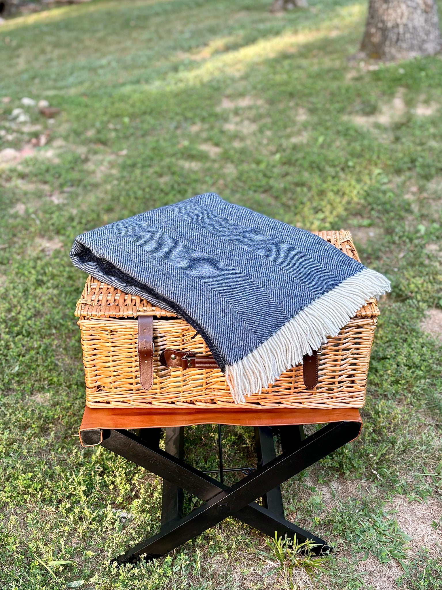 Wool Herringbone Throw