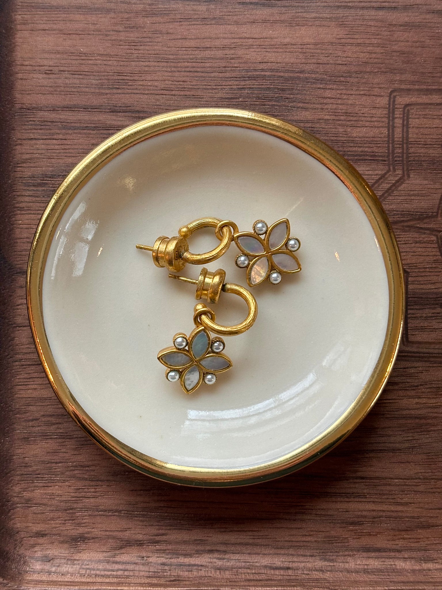 Handmade Ring Dish with Gold