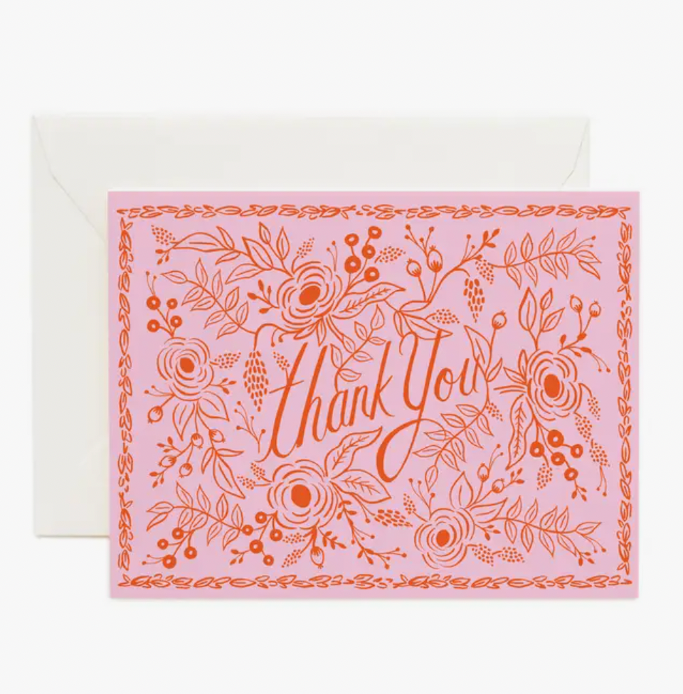 Rose Thank You Cards (Boxed Set of 8)