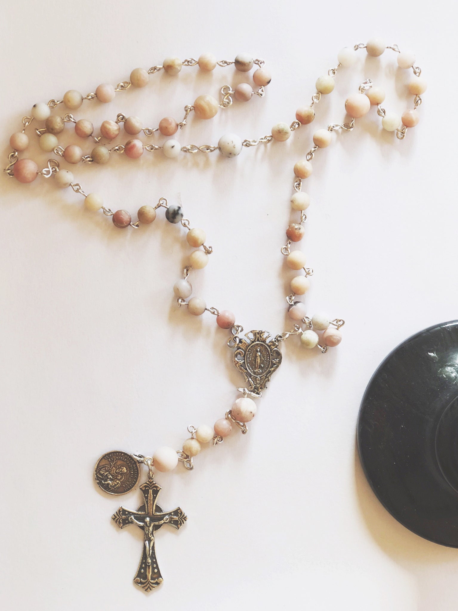 Miraculous Medal Sterling Silver Rosary