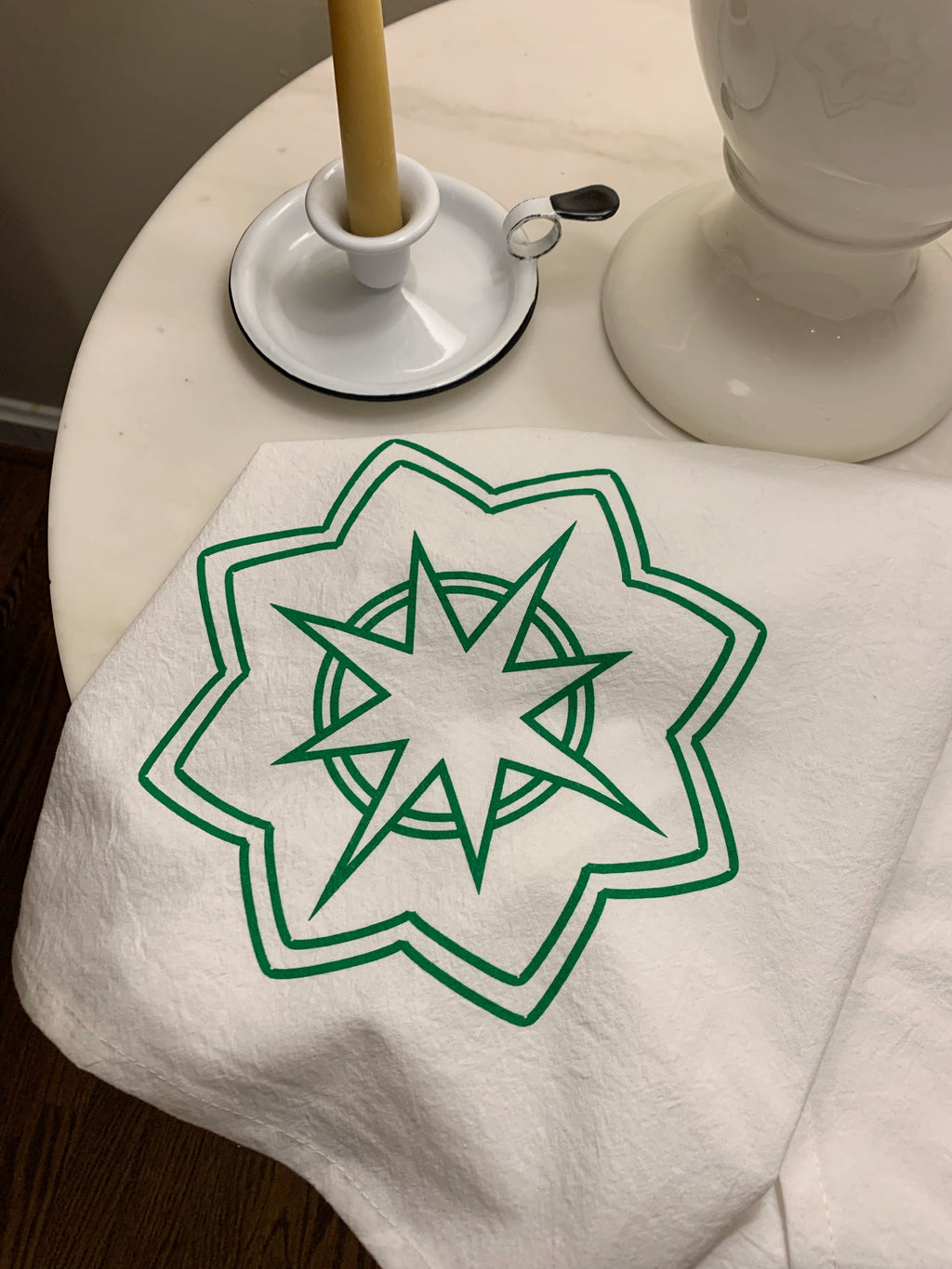 Flour Sack Towel with Marian Star – Theology of Home