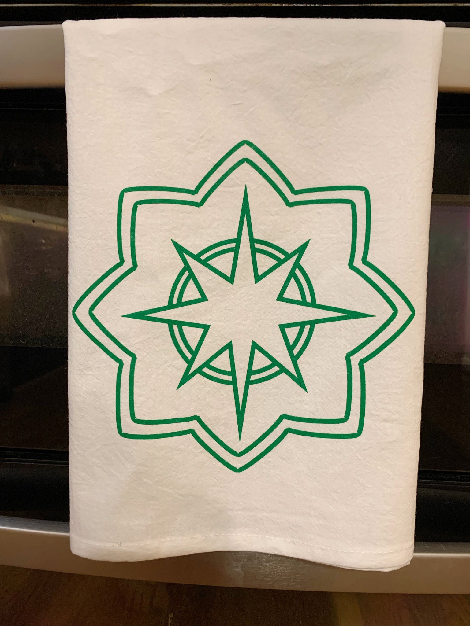Flour Sack Towel with Marian Star